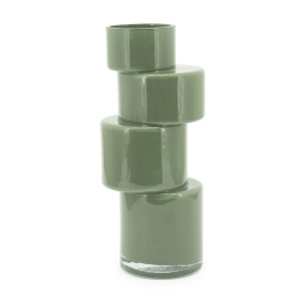VAZĂ PILA - VERDE MUȘCHI - 14.5(L) x 12(l) x 34.5(h)