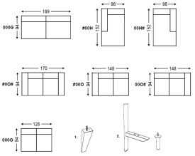 CANAPEA MODULARA CHICAGO - (#OG#) - 233(L) x 87(h) x94(l) cm - Img 7
