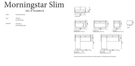 CANAPEA MORNINGSTAR SLIM CU FUNCTIE DE DORMIT - (2S) - 140×200 - 172(L) x 95(h) x 102(l) - Img 5