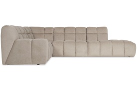 COLTAR NAPOLI "L" CU POUF - (1,5SDA + CE + 1.5S + 1,5O + BP) - 320(L) x 80(h) x224(l) cm - Img 4
