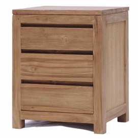 COMODA CORONA - LEMN DE TEC [FSC] SLEFUIT FIN - NATURAL - 50(L) x 63(h) x 40(l)