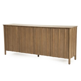 COMODA JAKE - LEMN SI FURNIR DE STEJAR - MARO - 183(L) x 47(l) x 80(h) cm - Img 2
