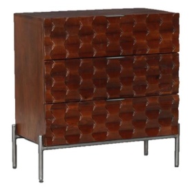 COMODA PAOLA - LEMN DE MANGO [FSC] / METAL - MARO - 80(L) x 80(h) x 40(l)