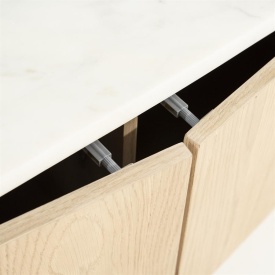 COMODA TV DON - LEMN DE STEJAR SI MARMURA - MARO - 240(L) x 45(l) x 50(h) cm - Img 11
