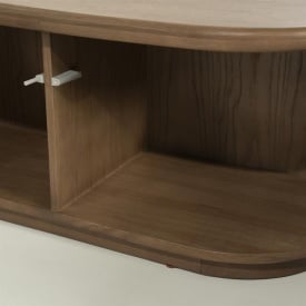 COMODA TV JOSH - LEMN SI FURNIR DE STEJAR - MARO - 240(L) x 42(l) x 43(h) cm - Img 9