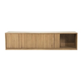 COMODA TV MILO - LEMN SI FURNIR DE STEJAR - MARO - 180(L) x 42(l) x 43(h) cm - Img 7
