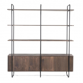 DULAP /RAFT JAMES - DIN LEMN DE MANGO [FSC] / METAL - MARO - 190(L) x 210(h) x 46.5(l)