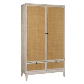 DULAP VINCENZA - LEMN DE MANGO [FSC] / RATANMULTICOLOR - 110(L) x 190(h) x 45(l)
