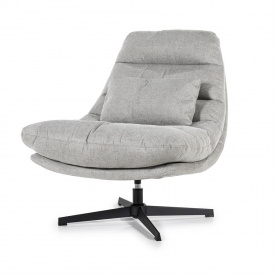 FOTOLIU COOPER - GRI HOUSTON - 84,5X94X89,5 CM - DIN POLIESTER SI METAL - (L) x (h) x (l)