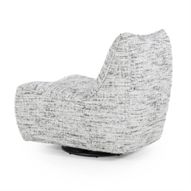 FOTOLIU LOYS GREY BARKLEY - TESATURA, LEMN SI METAL - GRI - 91(L) x 75(l) x 85(h) cm - Img 4