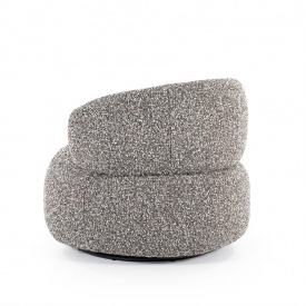 FOTOLIU MAEVE MAYWOOD - METAL / LEMN / MATERIAL 100% POLIESTER - GREJ MIXT - 82(L) x 72(h) x 82(l) - Img 4