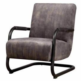 FOTOLIU RIVA ADORE - METAL / MATERIAL - NEGRU / ANTRACIT - 86(L) X 83(H) X 65(L)