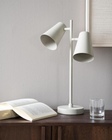 LAMPA DE MASA COLE - METAL - BEJ - 34(L) x 53(h) x 15(l) - Img 4