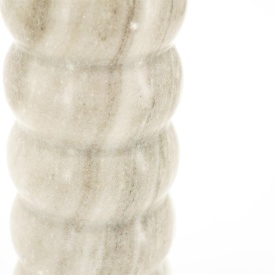 LAMPĂ DE MASA PATRON - RAYON, VISCOZĂ, IN ȘI MARMER - BEJ - Ø35 x 55(h) - Img 2