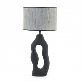 LAMPA DE MASA SHIBOO - NEGRU - 30(L) x 63.3(h) x 30(l) - Img 1