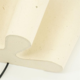 LAMPA DE PERETE MEANDER - HARTIE SI METAL - NATURAL - 40(L) x 21.5(l) x 21.5(h) - Img 2