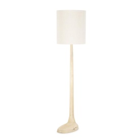 LAMPADAR RINE - LEMN DE MANGO & LINNEN - NATURAL - 45(L) x 45(l) x 183.5(h)