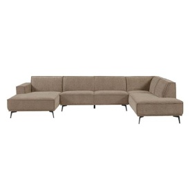 LEEDS CHAISE L - 2 5 - OTOMAN R - CITY 453 MOSS GRI - 350(L) x 217(l) x 81(h) - Img 1