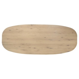 MASA DE DINING DION - LEMN DE STEJAR & METAL - NATURAL - 260(L) x 110(l) x 77(h) cm - Img 6