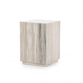 MASA LATERALA VINCE - MARMURA / MDF - MULTICOLOR - 30.5(L) x 48(h) x 30.5(l) - Img 2