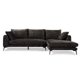 NOTTINGHAM 2 5-AL + CHAISE R - ADORE 029 GRI ANTRACIT - 287.5(L) x 170(l) x 92(h) - Img 1
