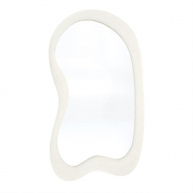OGLINDA - EVOL - STICLA / MDF SI TESATURA - BEJ - 58(L) x 100(h) x 3.5(l)