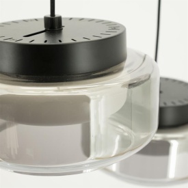 PIVOTATI GRUPUL ROTUND - METAL SI STICLA - GRI - 50(L) x 50(l) x 165(h) - Img 2
