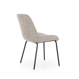 SCAUN BAZA - METAL ȘI ȚESĂTURĂ - TAUPE - 53(L) x 63.5(l) x 83.5(h) - Img 3