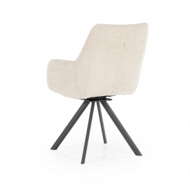 SCAUN BLISS - METAL / LEMN / TESATURA 100% POLIESTER - CREM - 59.5(L) x 88(h) x 66(l) - Img 5