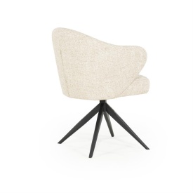 SCAUN CONNOR DONNA - TESATURA SI METAL - BEJ - 61.5(L) x 60(l) x 81.5(h) cm - Img 8