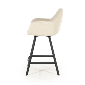 SCAUN DE BAR BLISS CU COTIERĂ - BEJ - 52(L) x 56.5(l) x 96.5(h) - Img 3