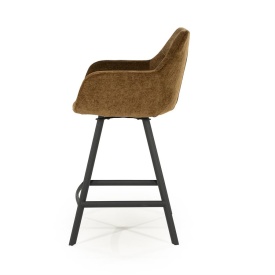 SCAUN DE BAR BLISS CU COTIERE - MUȘTAR - 52(L) x 56.5(l) x 96.5(h) - Img 3