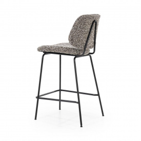 SCAUN DE BAR JON - TESATURA / METAL - TAUPE - 45(L) x 95(h) x 52(l) - Img 4
