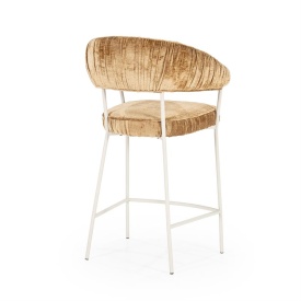 SCAUN DE BAR LIZZY FEMME - TESATURA SI METAL - GALBEN - 55(L) x 53(l) x 96(h) cm - Img 7