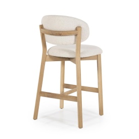 SCAUN DE BAR MIKKY MOON - TESATURA SI STEJAR - BEJ - 53(L) x 57.5(l) x 97.5(h) cm - Img 7