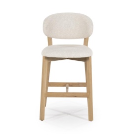 SCAUN DE BAR MIKKY MOON - TESATURA SI STEJAR - BEJ - 53(L) x 57.5(l) x 97.5(h) cm - Img 12