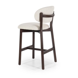 SCAUN DE BAR MIKKY MOON - TESATURA SI STEJAR - BEJ - 53(L) x 57.5(l) x 97.5(h) cm - Img 4