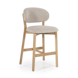 SCAUN DE BAR MIKKY MOON - TESATURA SI STEJAR - TAUPE - 53(L) x 57.5(l) x 97.5(h) cm - Img 11