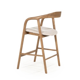 SCAUN DE BAR RAYVEN - MARO DESCHIS - 55(L) x 61(l) x 94(h) - Img 4