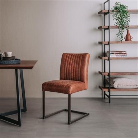 SCAUN FERRO SAVANNAH - METAL / MATERIAL - NEGRU / MARO DESCHIS - 61(L) X 88(H) X 47(L) - Img 2