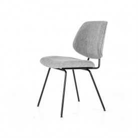 SCAUN LYNN - METAL / LEMN / TESATURA 100% POLIESTER - GRI - 49.5(L) x 82(h) x 58(l) - Img 2
