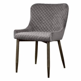 SCAUN OLEDO BLUVEL - METAL / MATERIAL - NEGRU / GRI - 60(L) X 80(H) X 52(L) - Img 1