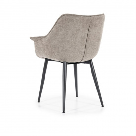 SCAUN SANDY - METAL / LEMN / TESATURA 100% POLIESTER - BEJ - 67(L) x 83(h) x 64.5(l) - Img 5