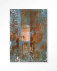 TABLOU - BLUE OCKER ABSTRACT 2