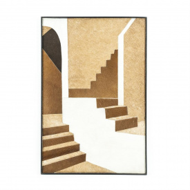 TABLOU SCARI - LEMN/PANZA - MULTICOLOR - 52(L) x 77(h) x 2(l) - Img 1