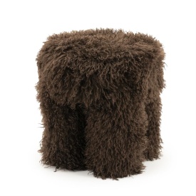 TABURET DOODLY - MARO ÎNCHIS - 40(L) x 40(l) x 43(h) - Img 2
