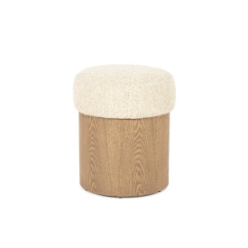 TABURET - GEORGE - BEJ FLOU - 39(L) x 39(l) x 46(h)