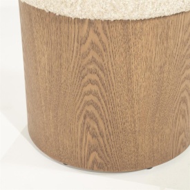 TABURET - GEORGE - BEJ FLOU - 39(L) x 39(l) x 46(h) - Img 3