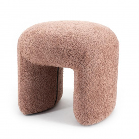 TABURET SAHI - POLIESTER - BEJ - 46(L) x 41(h) x44(l) - Img 1