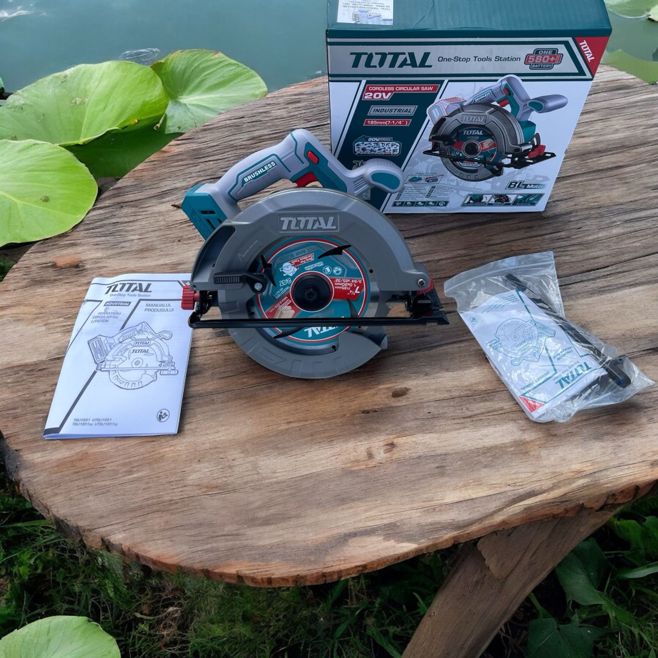 manaaw Fierăstrău circular de mână TOTAL 185 mm – 20V Li-Ion, fără acumulator